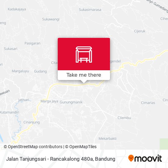 Jalan Tanjungsari - Rancakalong 480a map