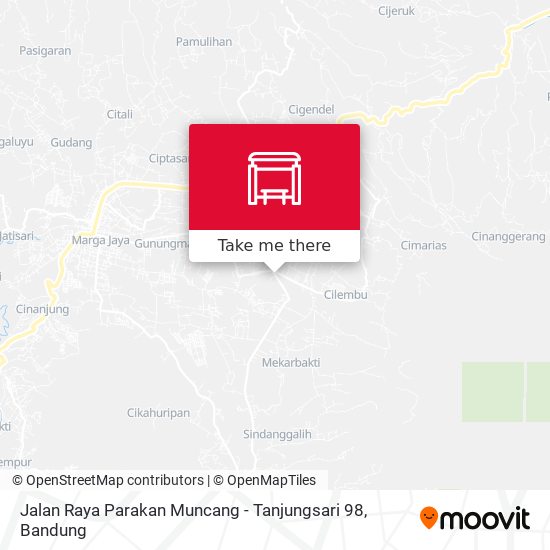 Jalan Raya Parakan Muncang - Tanjungsari 98 map