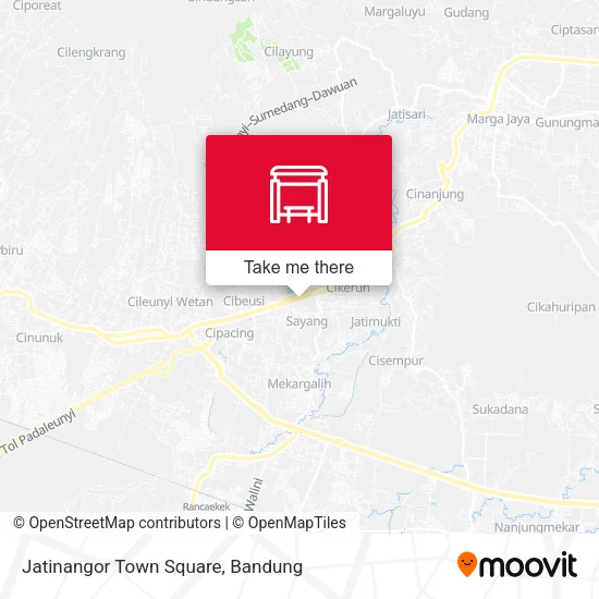 Jatinangor Town Square map
