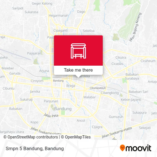 Smpn 5 Bandung map
