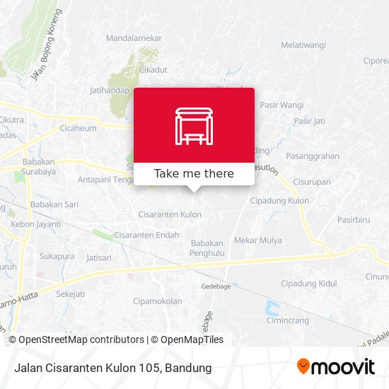Jalan Cisaranten Kulon 105 map