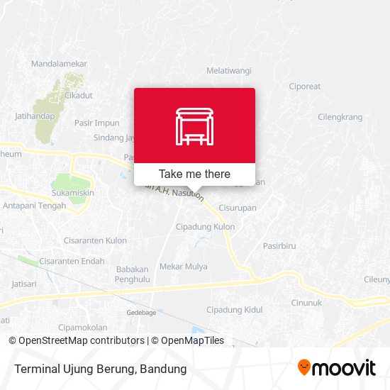 Terminal Ujung Berung map