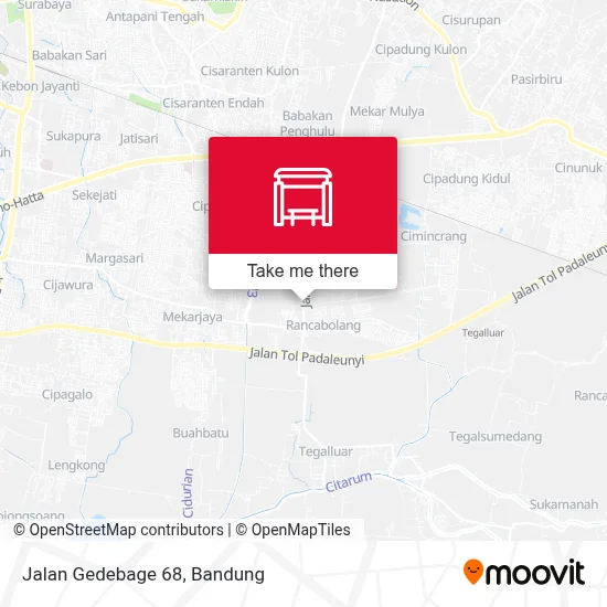 Jalan Gedebage 68 map