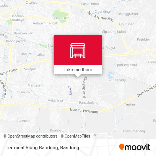 Terminal Riung Bandung map