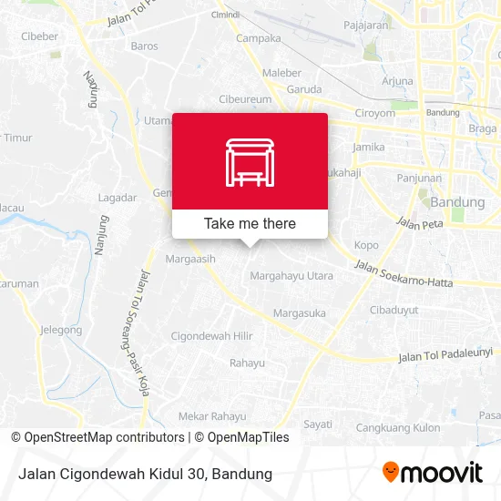 Jalan Cigondewah Kidul 30 map