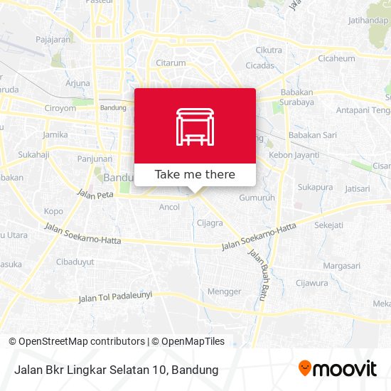 Jalan Bkr Lingkar Selatan 10 map