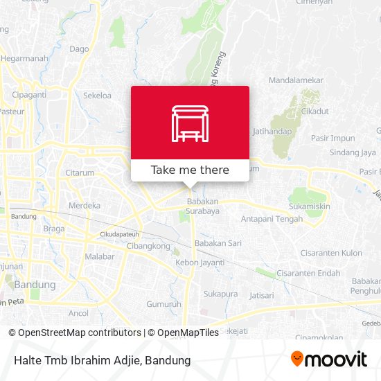 Halte Tmb Ibrahim Adjie map