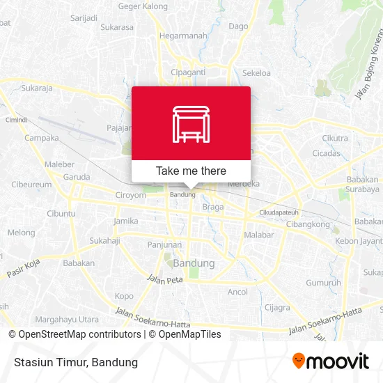 Stasiun Timur map