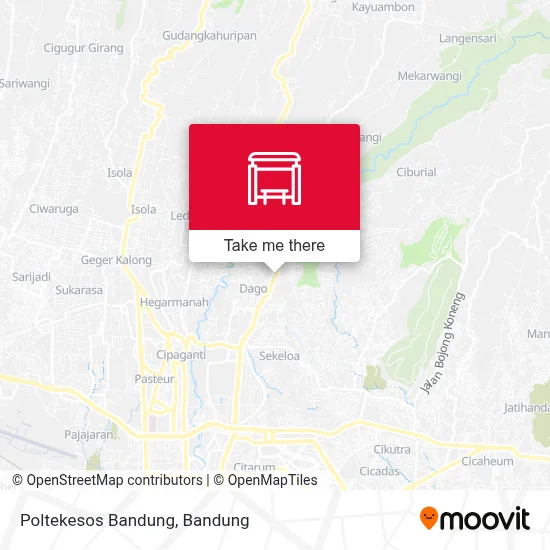 Poltekesos Bandung map