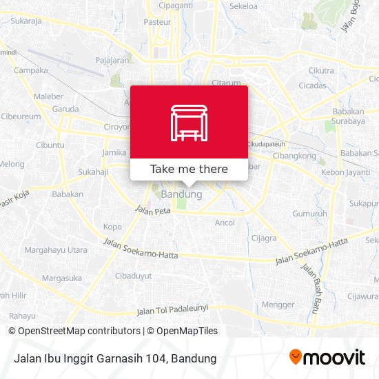 Jalan Ibu Inggit Garnasih 104 map