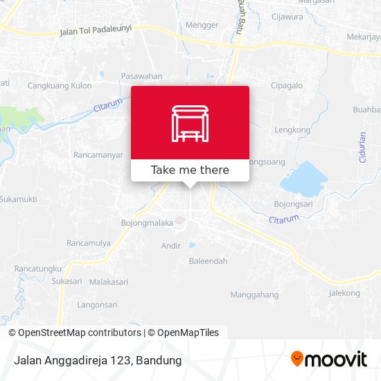 Jalan Anggadireja 123 map