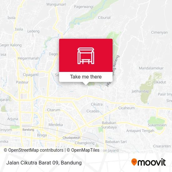 Jalan Cikutra Barat 09 map