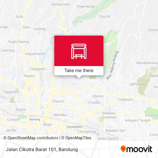 Jalan Cikutra Barat 101 map