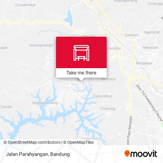 Jalan Parahyangan map
