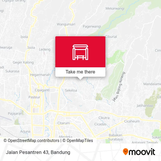 Jalan Pesantren 43 map