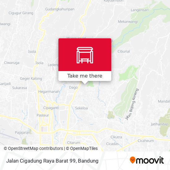 Jalan Cigadung Raya Barat 99 map