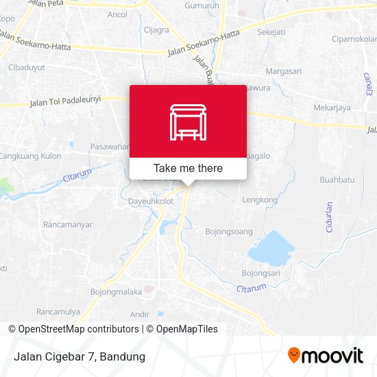 Jalan Cigebar 7 map