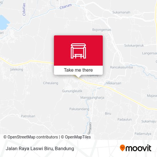 Jalan Raya Laswi Biru map