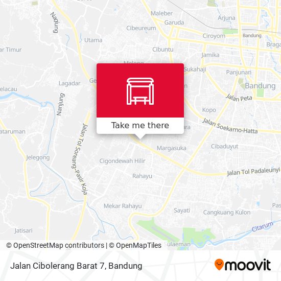 Jalan Cibolerang Barat 7 map