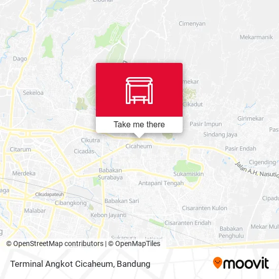 Terminal Angkot Cicaheum map