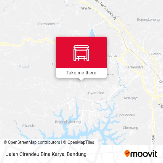 Jalan Cirendeu Bina Karya map