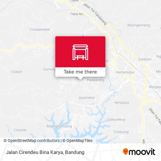 Jalan Cirendeu Bina Karya map