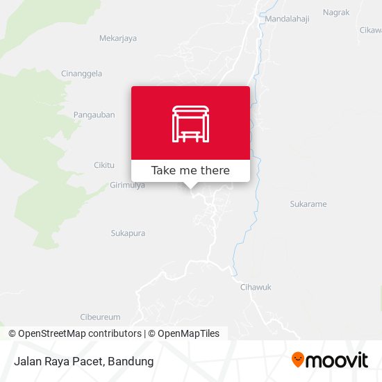 Jalan Raya Pacet map