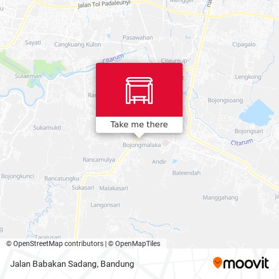Jalan Babakan Sadang map