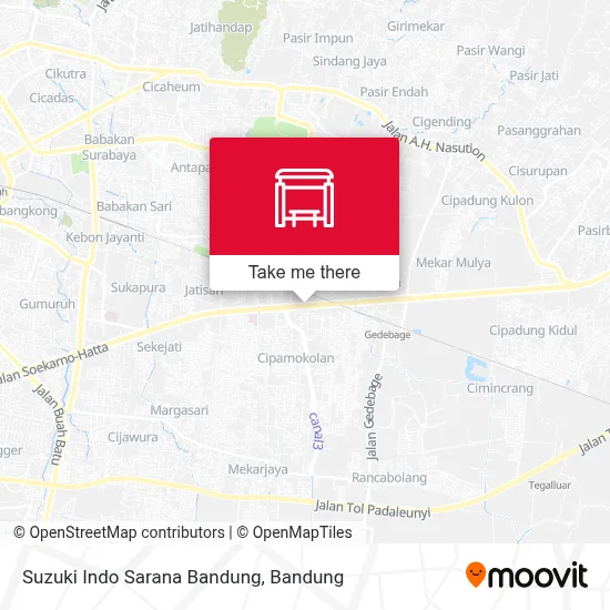 Suzuki Indo Sarana Bandung map