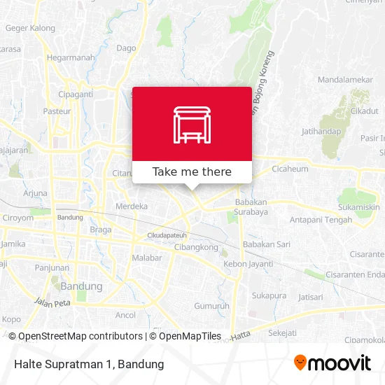Halte Supratman 1 map