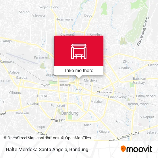 Halte Merdeka Santa Angela map