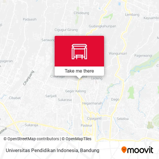 Universitas Pendidikan Indonesia map