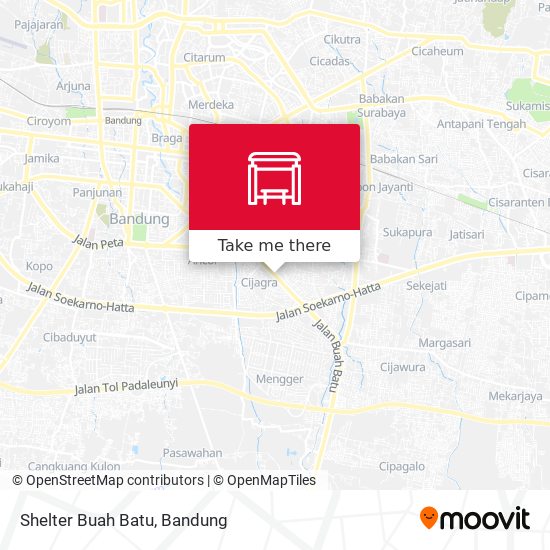 Shelter Buah Batu map