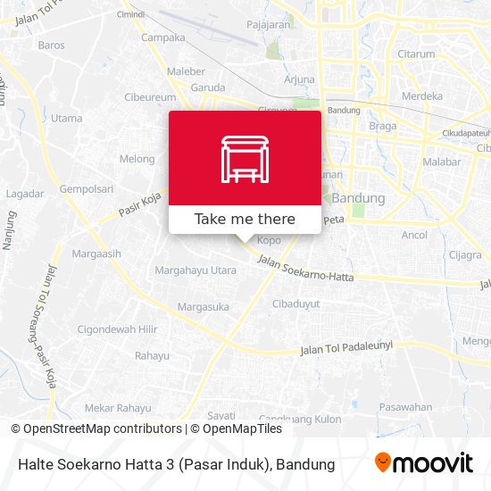 Halte Soekarno Hatta 3 (Pasar Induk) map