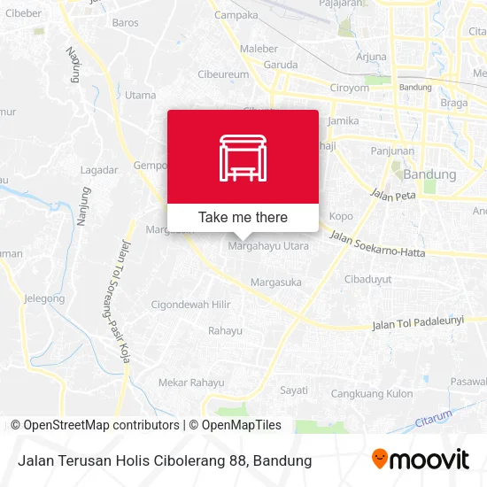 Jalan Terusan Holis Cibolerang 88 map