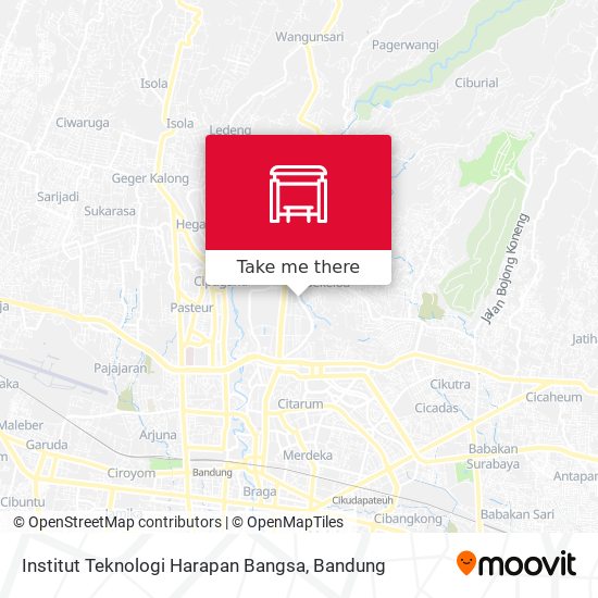 Institut Teknologi Harapan Bangsa map