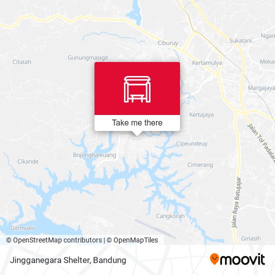 Jingganegara Shelter map