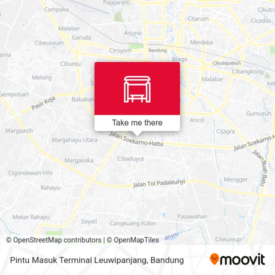 Pintu Masuk Terminal Leuwipanjang map