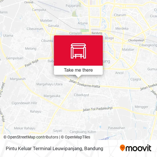 Pintu Keluar Terminal Leuwipanjang map