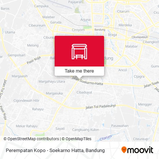 Perempatan Kopo - Soekarno Hatta map