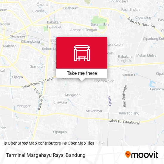 Terminal Margahayu Raya map
