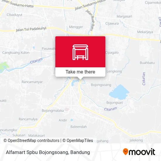 Alfamart Spbu Bojongsoang map