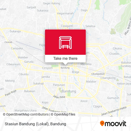Stasiun Bandung (Lokal) map