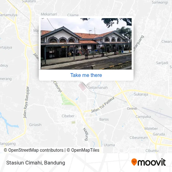 Stasiun Cimahi map
