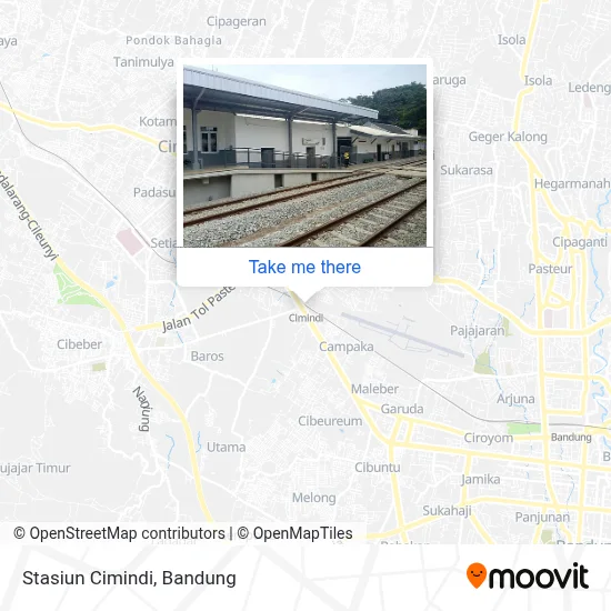 Stasiun Cimindi map