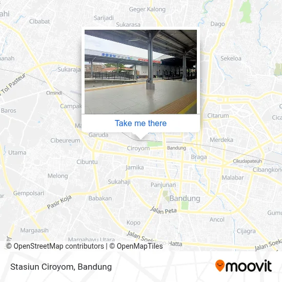 Stasiun Ciroyom map
