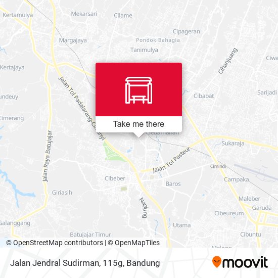 Jalan Jendral Sudirman, 115g map