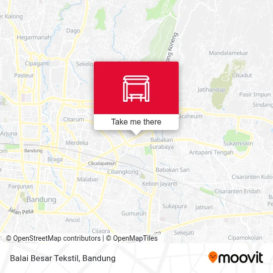 Balai Besar Tekstil map