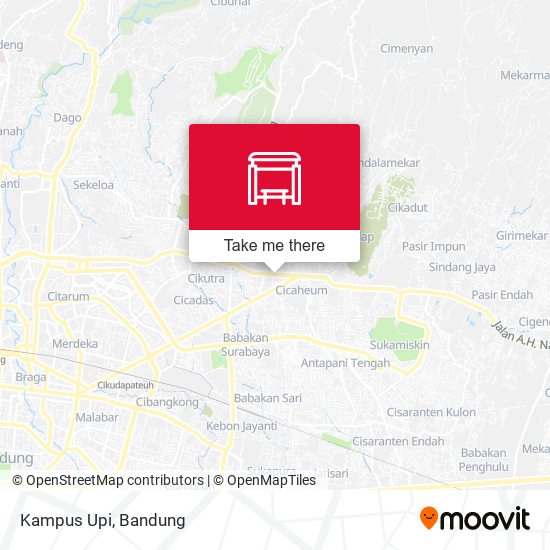 Kampus Upi map