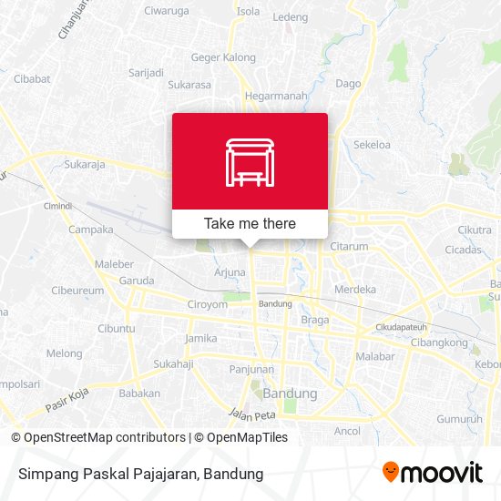 Simpang Paskal Pajajaran map